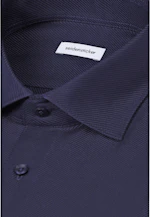 Shaped Business shirt Structure in Dunkelblau |  Seidensticker Onlineshop