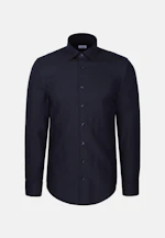 Shaped Chemise d'affaires Structure in Bleu Foncé |  Seidensticker Onlineshop