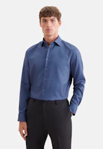 Shaped Chemise d'affaires Structure in Bleu Moyen |  Seidensticker Onlineshop