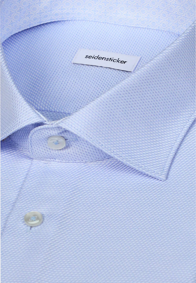 X-Slim Business Hemd Struktur in Hellblau |  Seidensticker Onlineshop