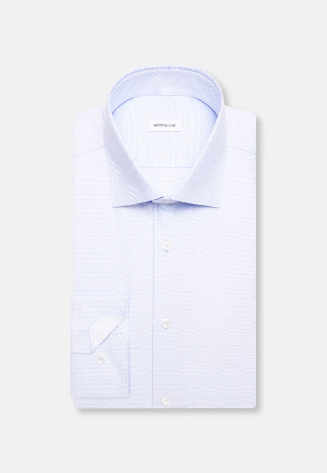 X-Slim Business Hemd Struktur in Hellblau |  Seidensticker Onlineshop