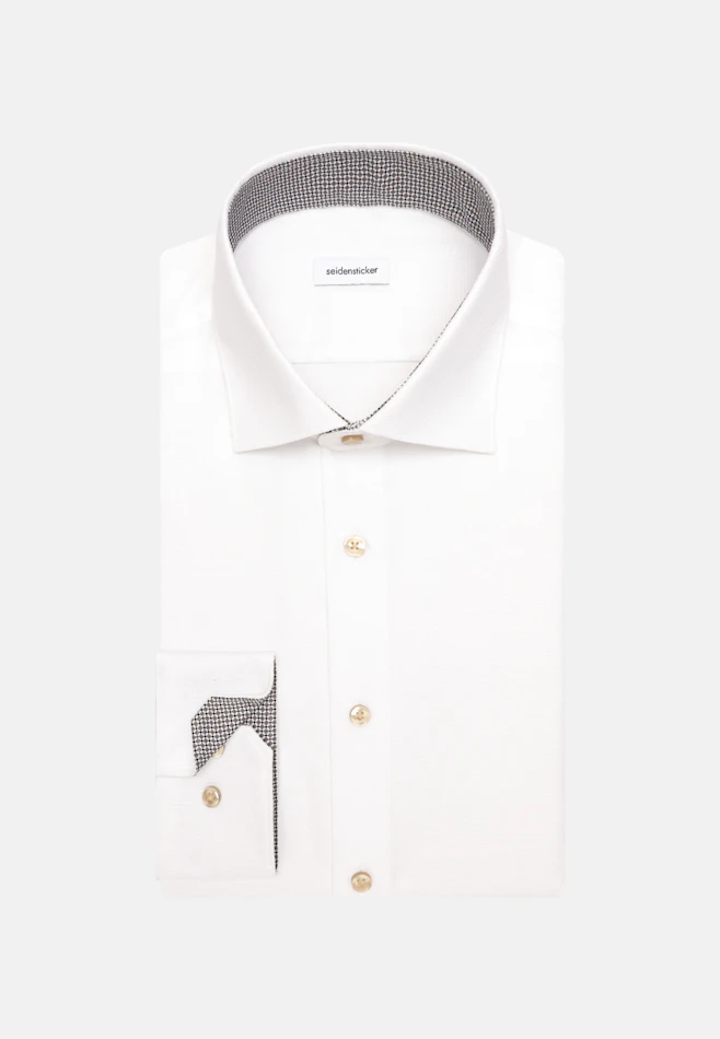 X-Slim Business shirt Structure in Weiß | Seidensticker online shop