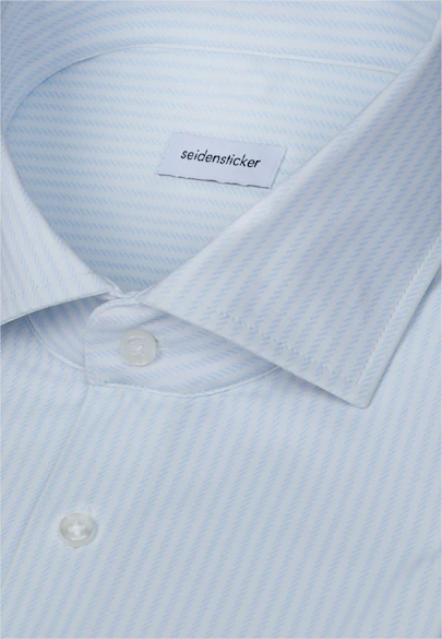 X-Slim Performance shirt Print in Hellblau |  Seidensticker Onlineshop