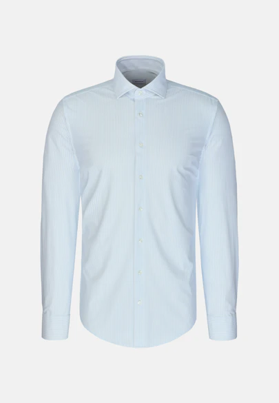 X-Slim Performance shirt Print in Hellblau |  Seidensticker Onlineshop