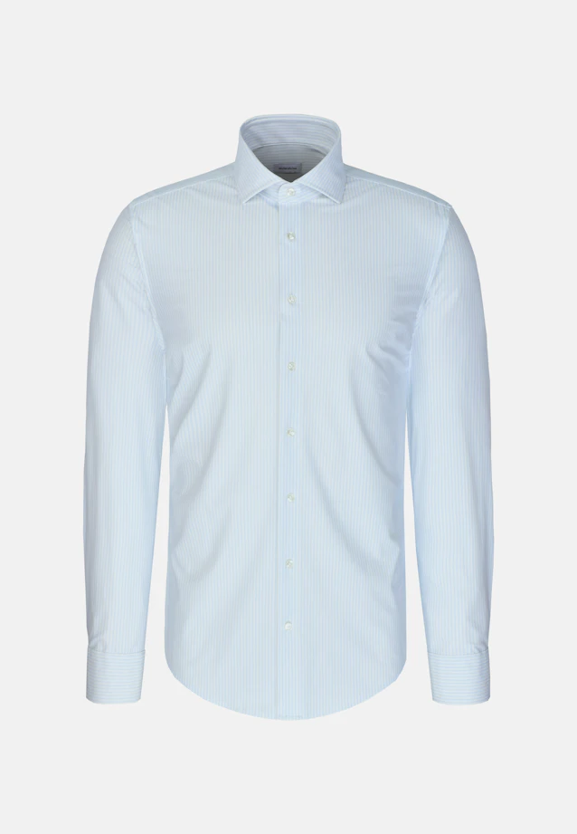 X-Slim Performance shirt Print in Hellblau |  Seidensticker Onlineshop