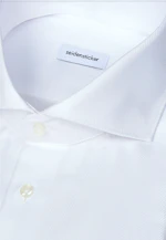 Shaped Business shirt Herringbone in Weiß |  Seidensticker Onlineshop