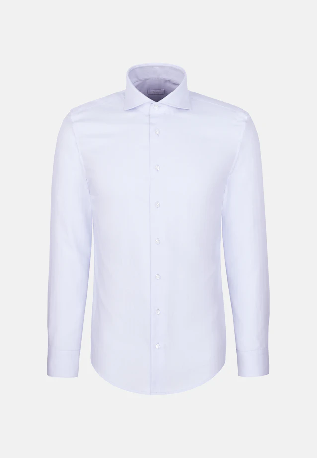 Shaped Business shirt Herringbone in Hellblau |  Seidensticker Onlineshop