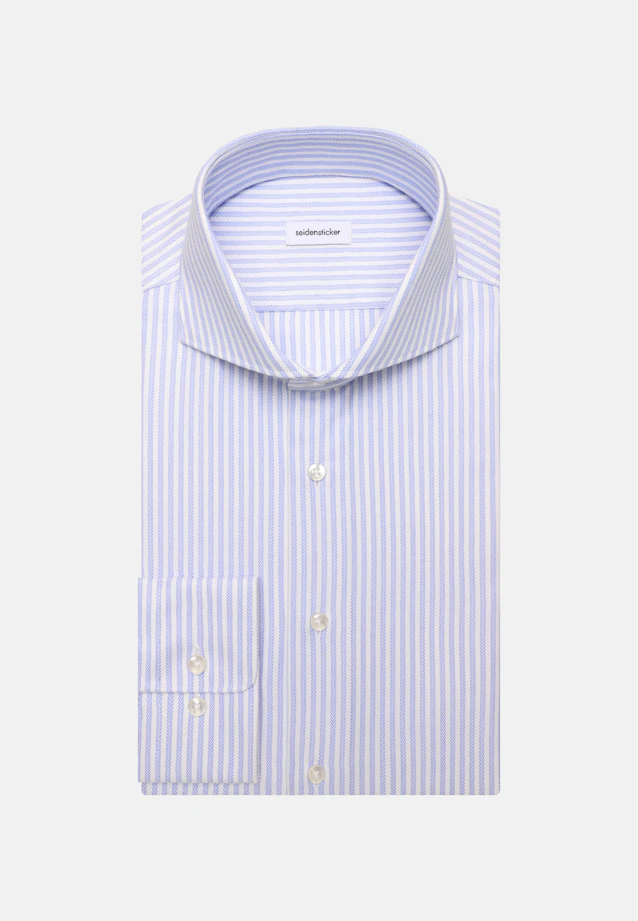 Shaped Business shirt Stripes in Mittelblau |  Seidensticker Onlineshop