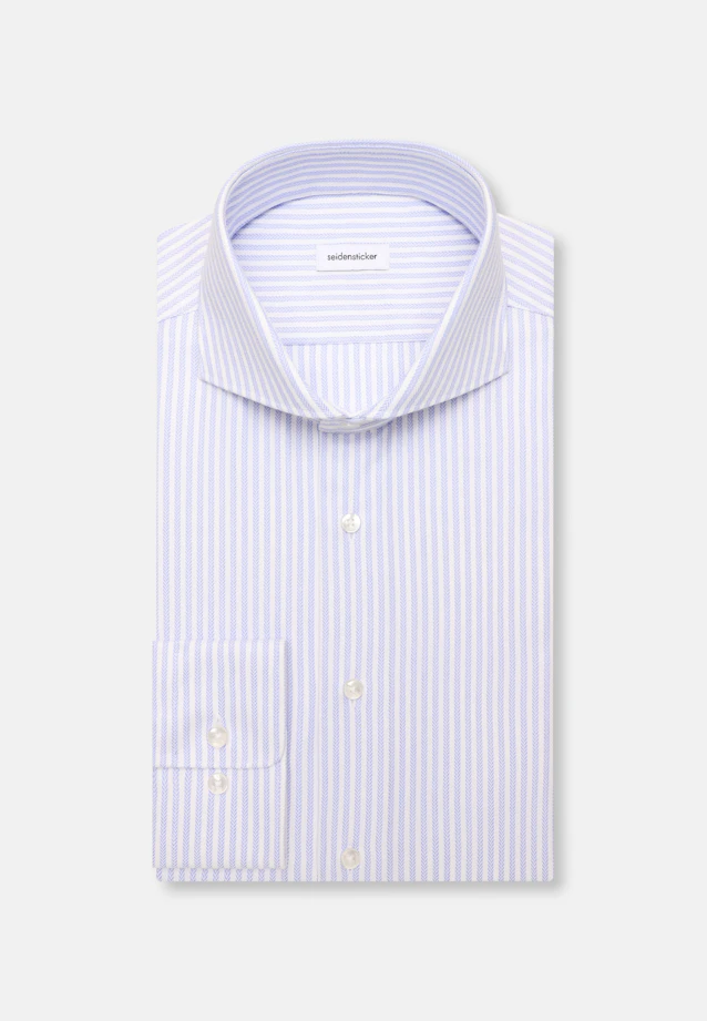 Shaped Business shirt Stripes in Mittelblau |  Seidensticker Onlineshop