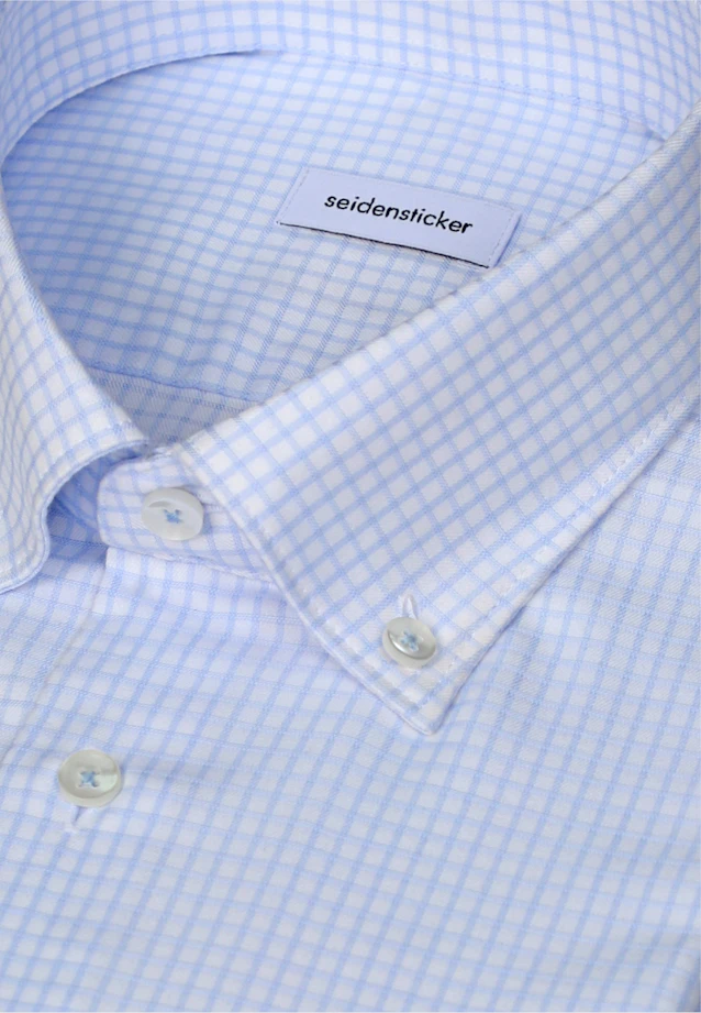 Shaped Business shirt Check in Hellblau |  Seidensticker Onlineshop