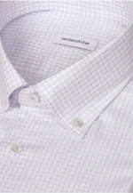 Shaped Business Hemd Karo in Hellblau |  Seidensticker Onlineshop