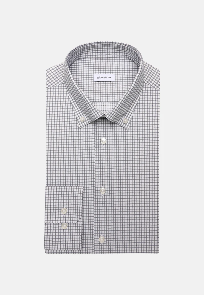 Shaped Business shirt Check in Dunkelblau | Seidensticker online shop