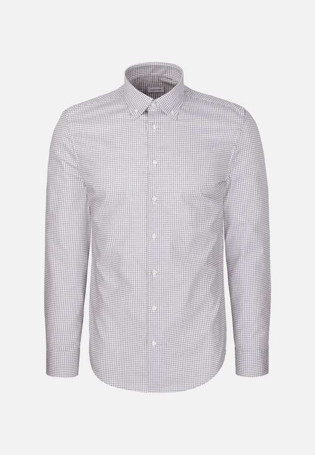 Shaped Business shirt Check in Dunkelblau |  Seidensticker Onlineshop