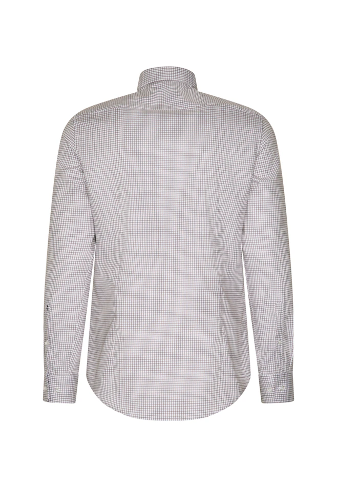 Shaped Business shirt Check in Rot | Seidensticker online shop