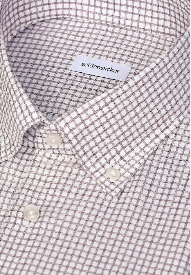 Shaped Business shirt Check in Rot | Seidensticker online shop