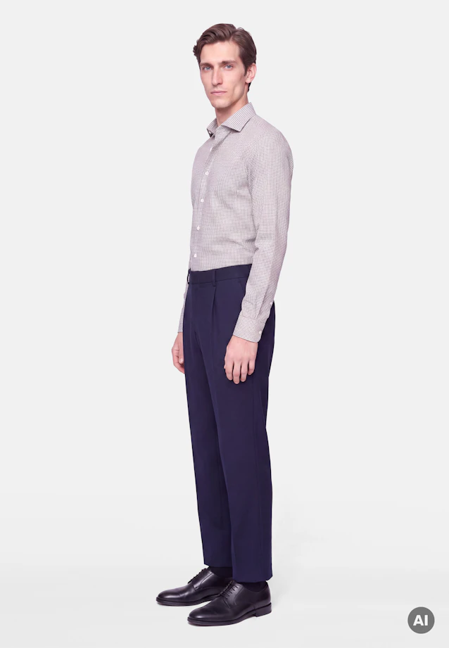 Shaped Business shirt Check in Rot |  Seidensticker Onlineshop