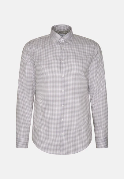Shaped Business shirt Check in Rot |  Seidensticker Onlineshop