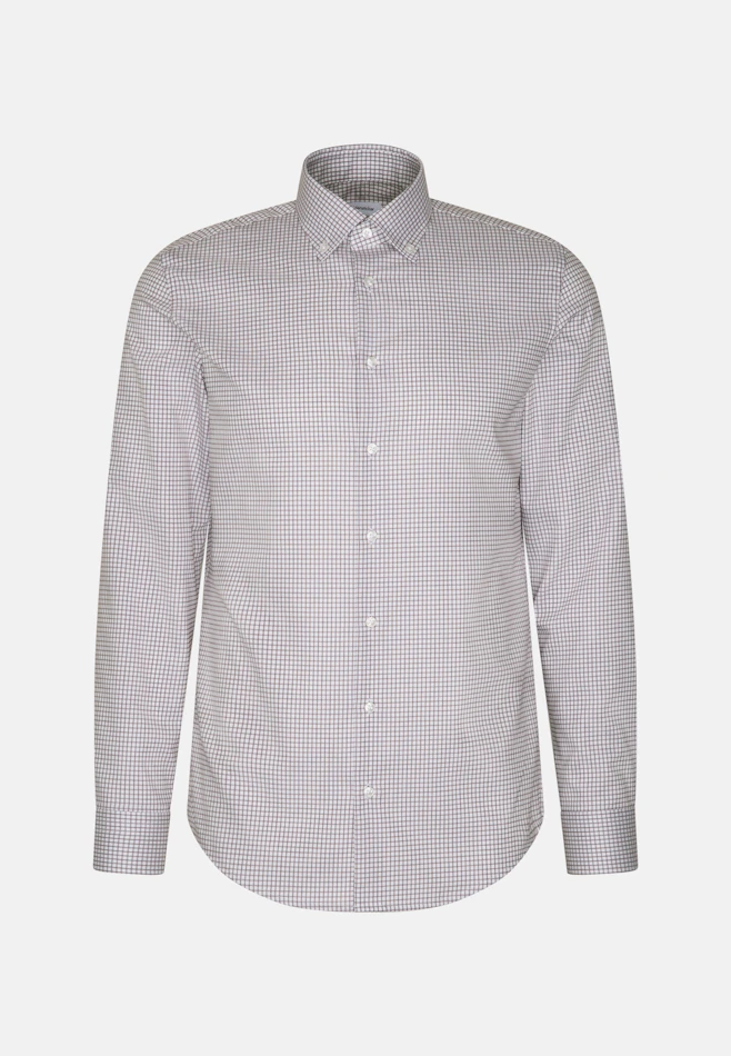 Shaped Business shirt Check in Rot | Seidensticker online shop