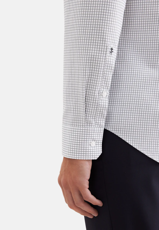 Shaped Business shirt Check in Grün |  Seidensticker Onlineshop