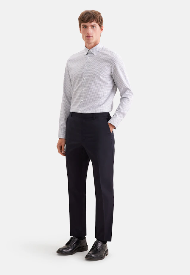 Shaped Business shirt Check in Grün |  Seidensticker Onlineshop