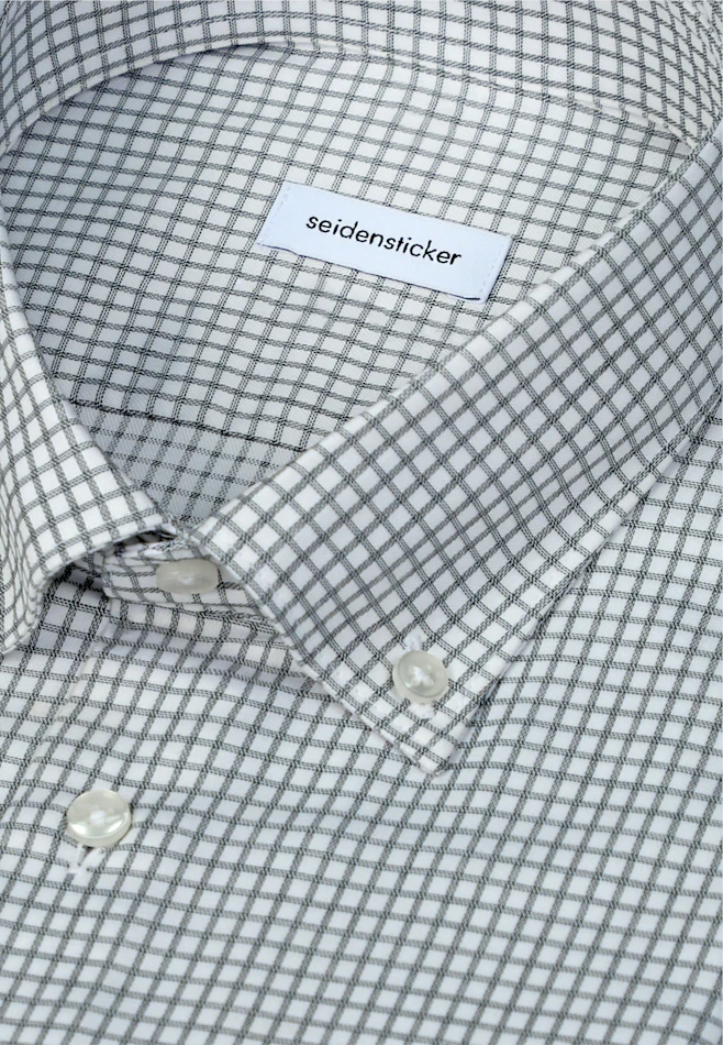 Shaped Business shirt Check in Grün | Seidensticker online shop