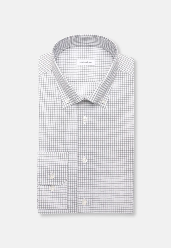 Shaped Business shirt Check in Grün | Seidensticker online shop