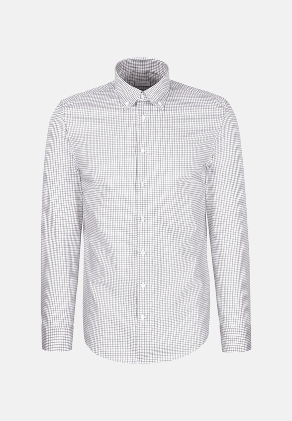 Shaped Business shirt Check in Grün |  Seidensticker Onlineshop
