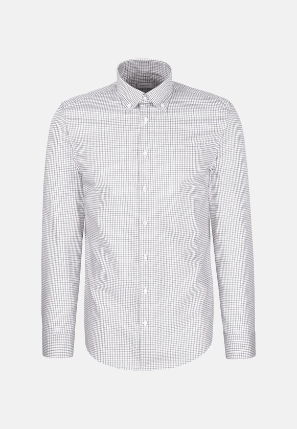 Shaped Business shirt Check in Grün |  Seidensticker Onlineshop