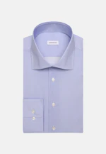 Shaped Business shirt Print in Mittelblau |  Seidensticker Onlineshop