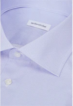Shaped Business shirt Print in Mittelblau |  Seidensticker Onlineshop
