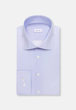 Shaped Business shirt Print in Mittelblau |  Seidensticker Onlineshop
