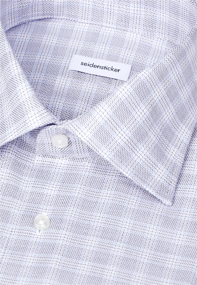 Shaped Chemise d'affaires carreaux dans Bleu Moyen | Boutique en ligne Seidensticker