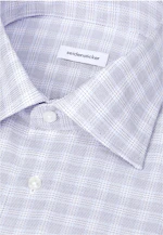 Shaped Chemise d'affaires carreaux in Bleu Moyen |  Seidensticker Onlineshop