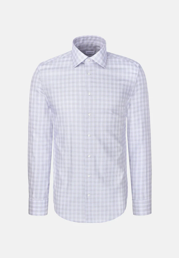 Shaped Chemise d'affaires carreaux in Bleu Moyen |  Seidensticker Onlineshop