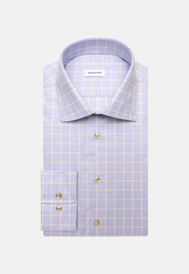 Shaped Business Hemd Karo in Beige | Seidensticker Onlineshop