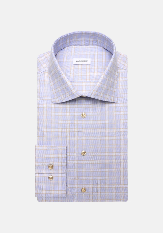 Shaped Business Hemd Karo in Beige | Seidensticker Onlineshop