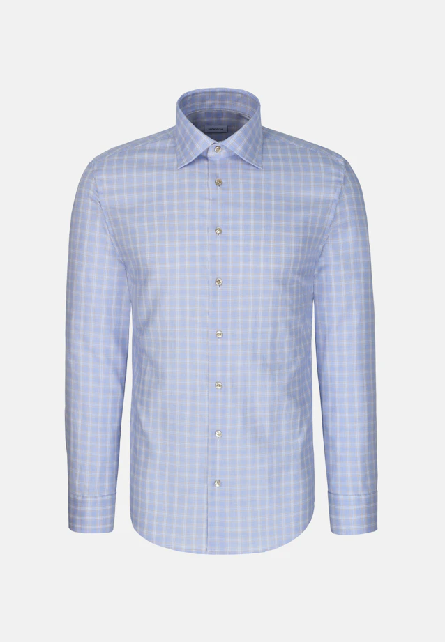 Shaped Business shirt Check in Beige |  Seidensticker Onlineshop