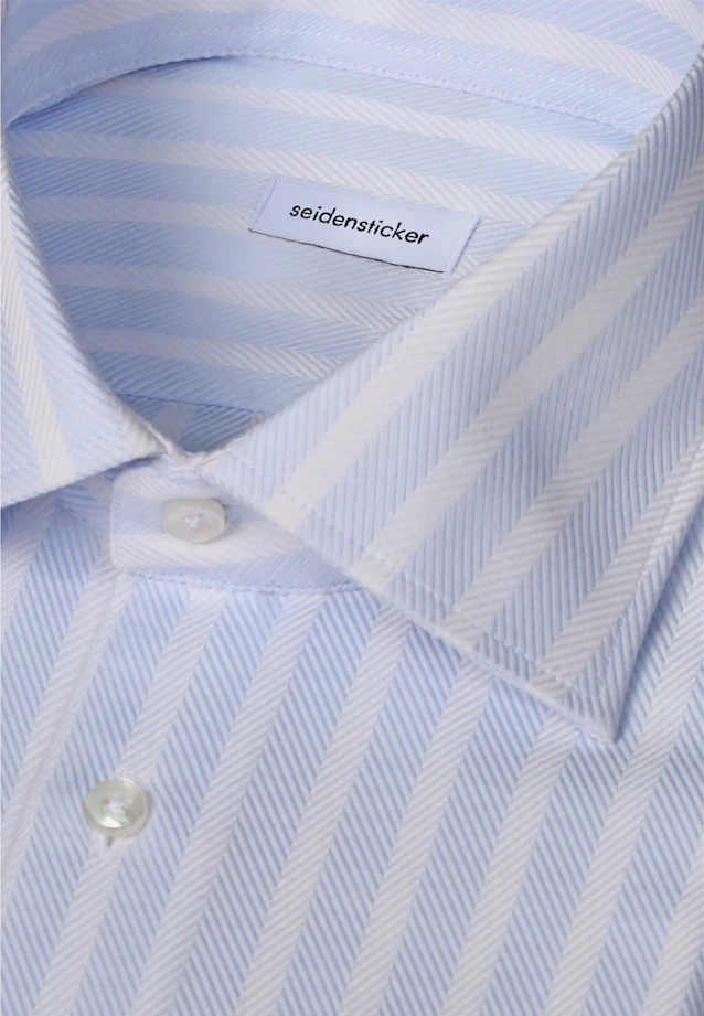 Shaped Business shirt Stripes in Hellblau |  Seidensticker Onlineshop