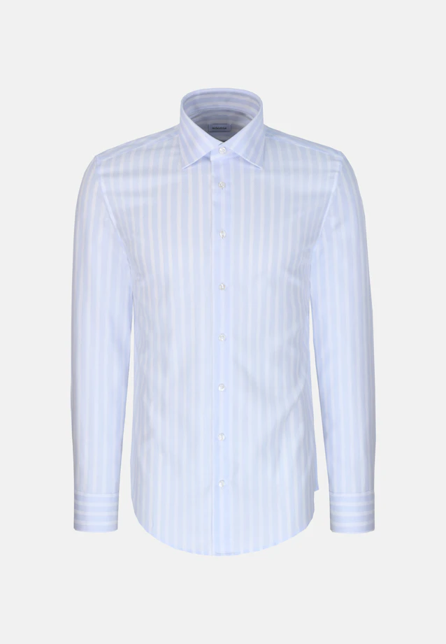 Shaped Business shirt Stripes in Hellblau |  Seidensticker Onlineshop