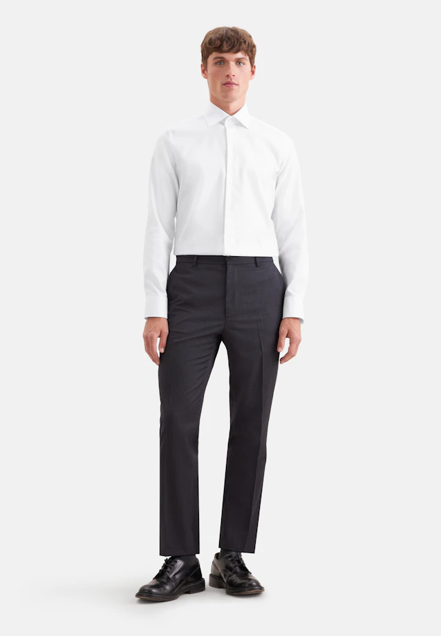 X-Slim Business shirt Structure in Weiß |  Seidensticker Onlineshop