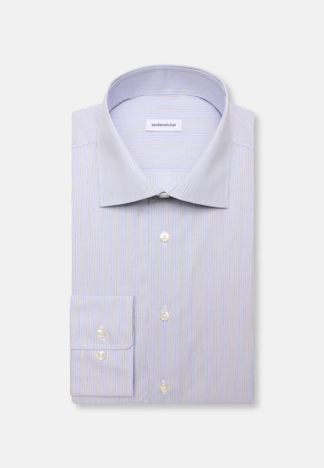 Slim Chemise d'affaires Rayures in Bleu Moyen |  Seidensticker Onlineshop