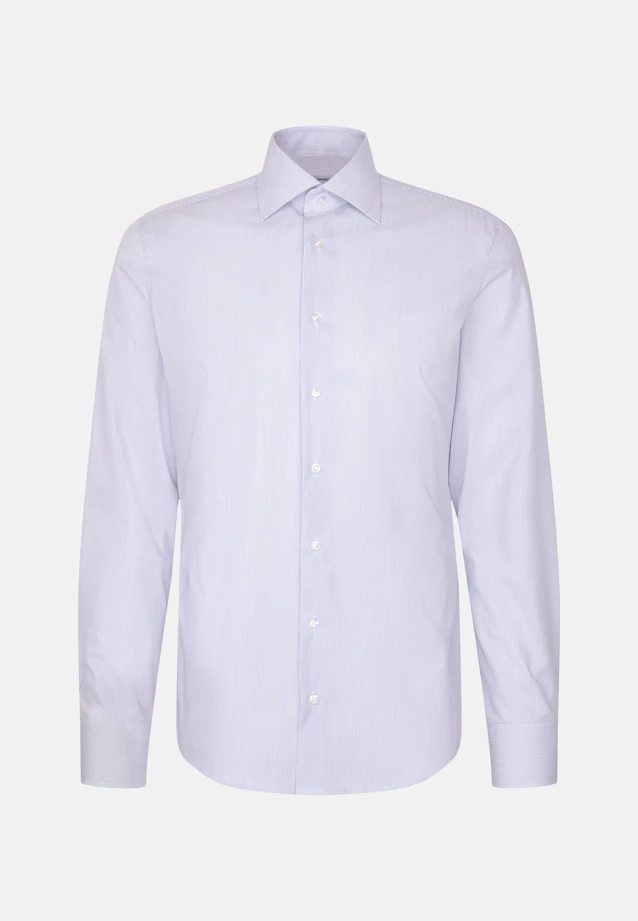Slim Business Hemd Gestreift in Mittelblau |  Seidensticker Onlineshop