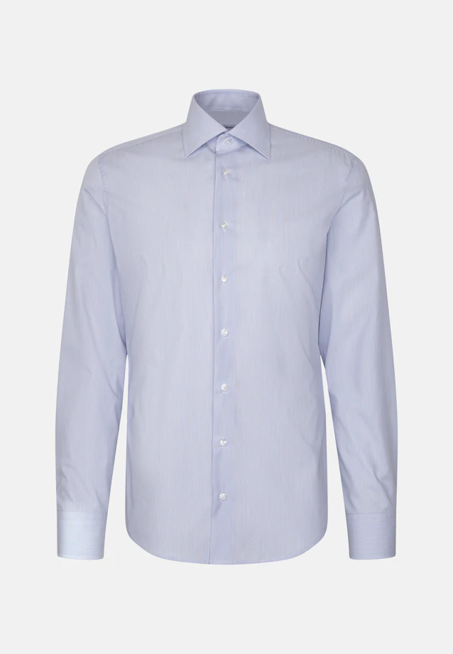 Slim Business shirt Stripes in Mittelblau |  Seidensticker Onlineshop