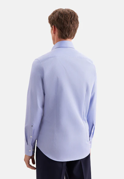 Slim Business shirt Stripes in Mittelblau |  Seidensticker Onlineshop