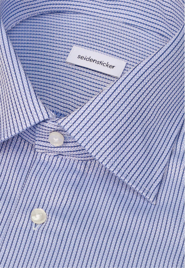 Slim Business shirt Stripes in Mittelblau |  Seidensticker Onlineshop