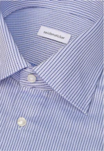 Slim Business shirt Stripes in Mittelblau |  Seidensticker Onlineshop