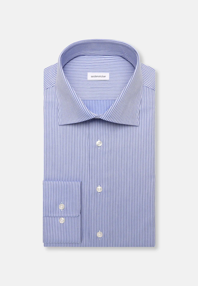 Slim Chemise d'affaires Rayures dans Bleu Moyen | Boutique en ligne Seidensticker