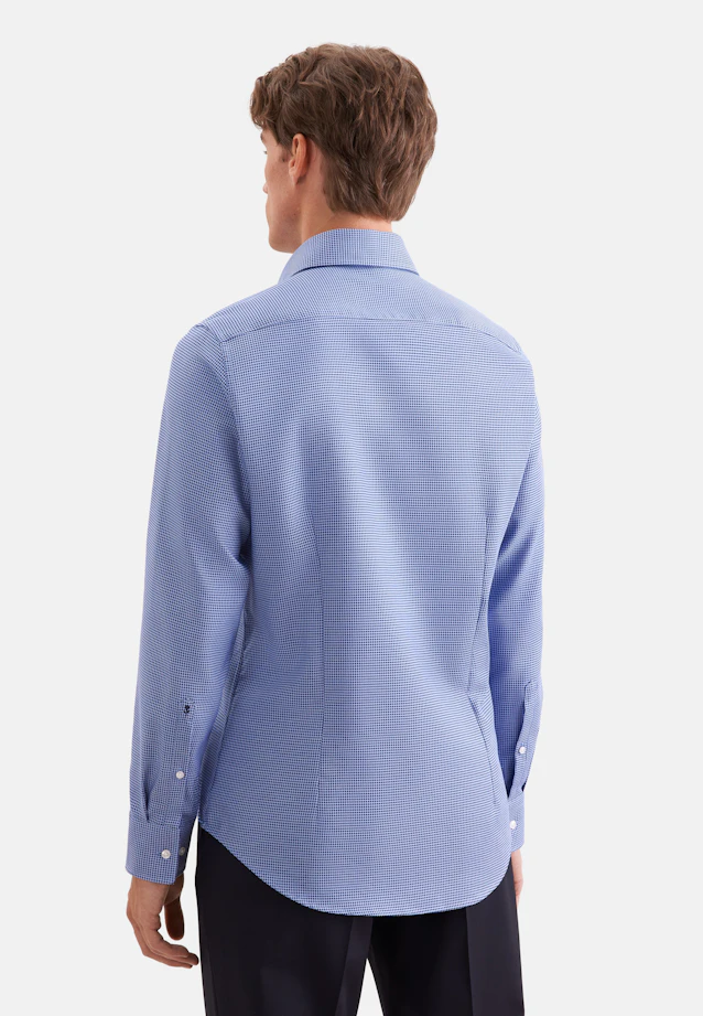Slim Chemise d'affaires Structure in Bleu Moyen |  Seidensticker Onlineshop