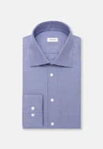 Slim Business shirt Structure in Mittelblau |  Seidensticker Onlineshop