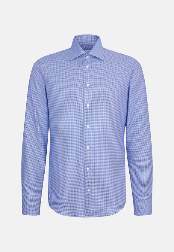 Slim Chemise d'affaires Structure in Bleu Moyen |  Seidensticker Onlineshop